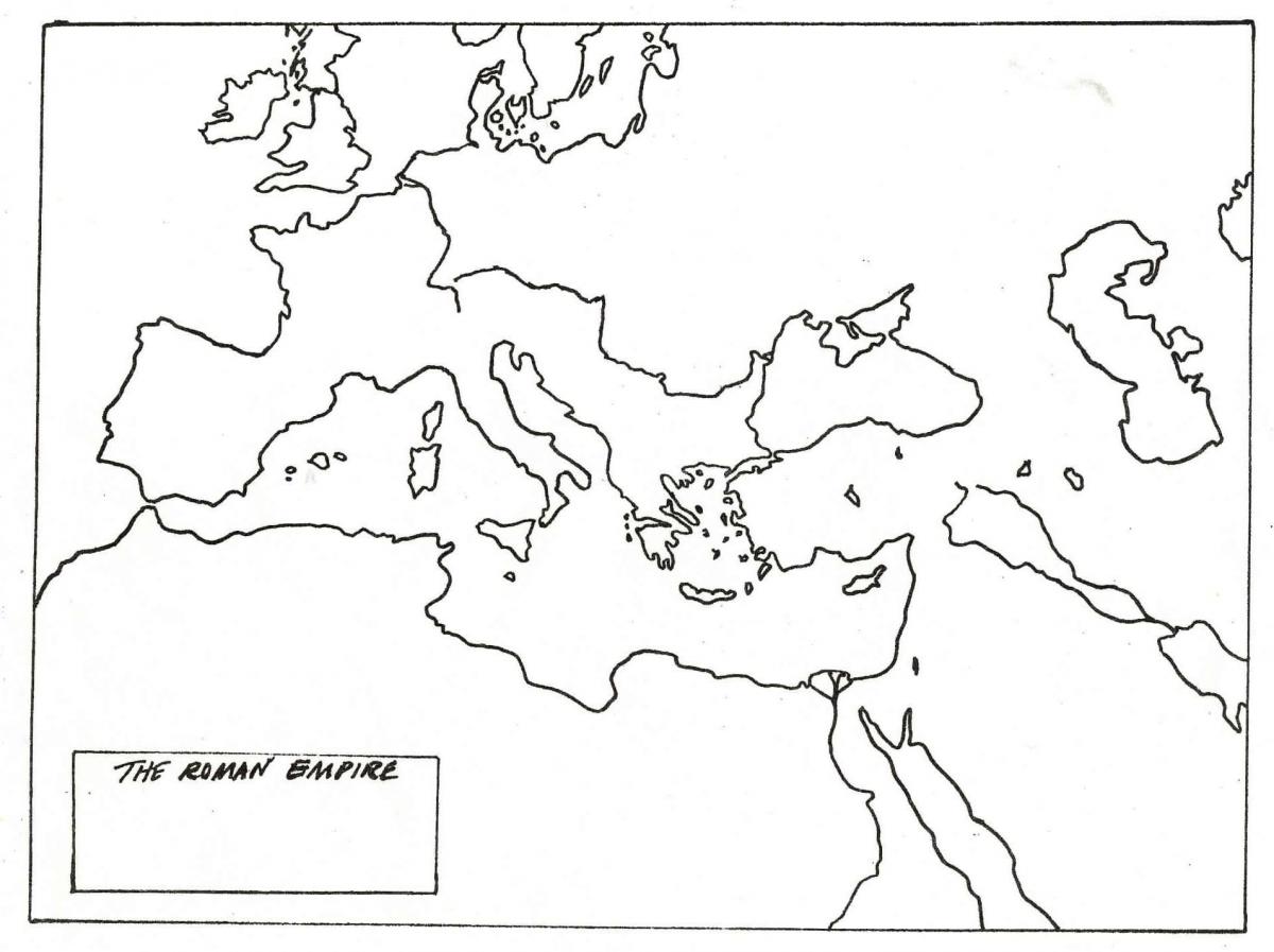 Roma antica mappa foglio risposte
