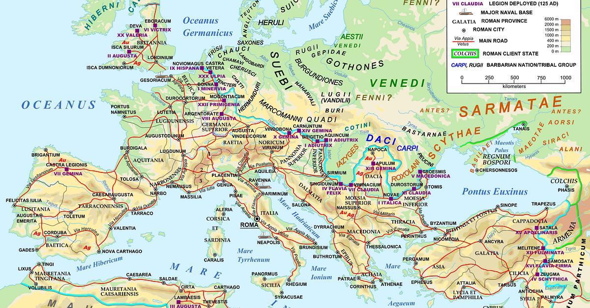 Mappa di Roma imperiale 