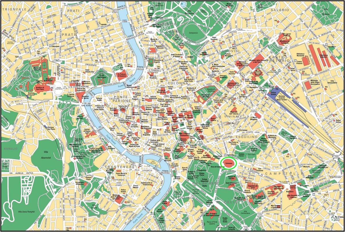 mappa colosseo Roma