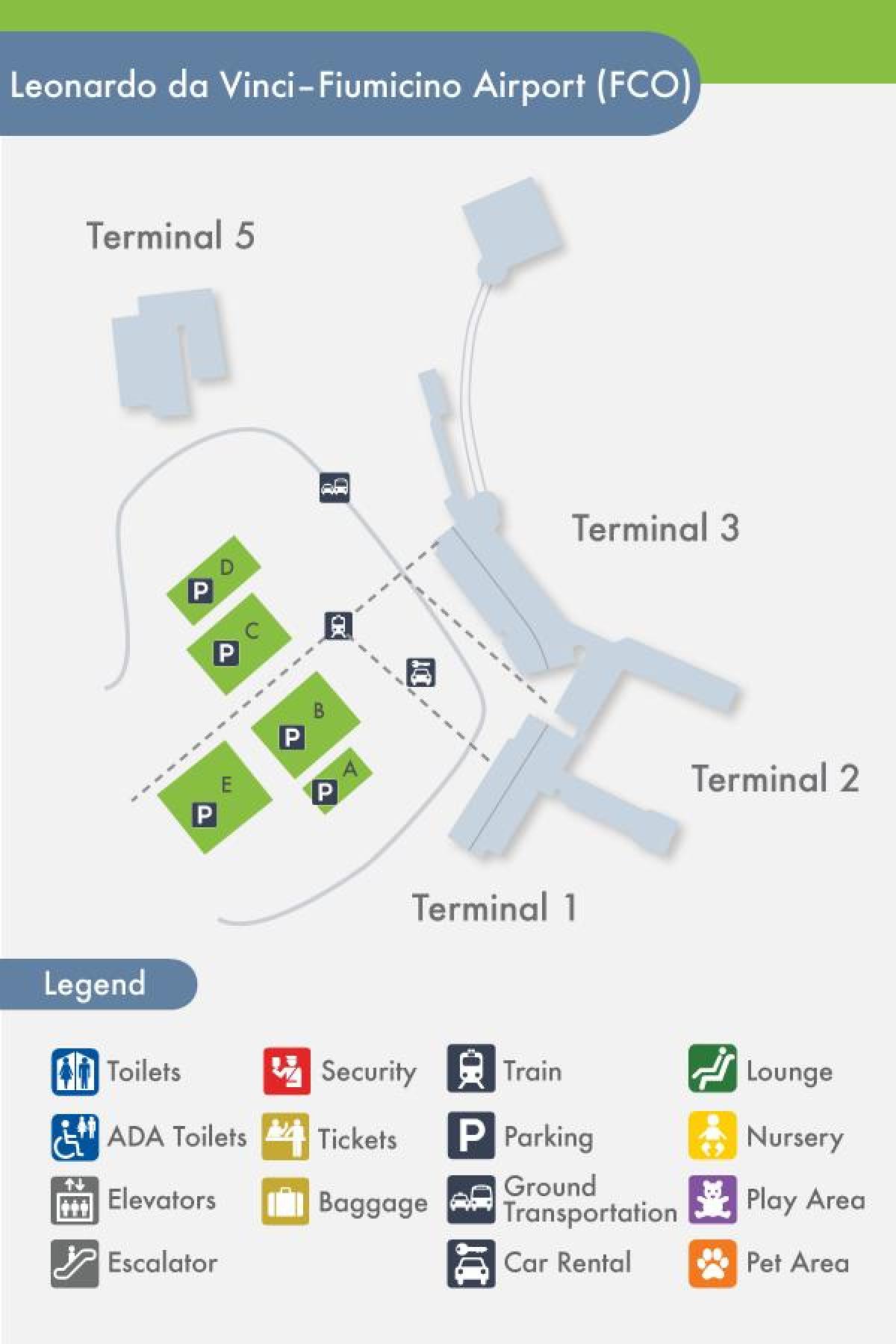 Mappa di fco terminal 5