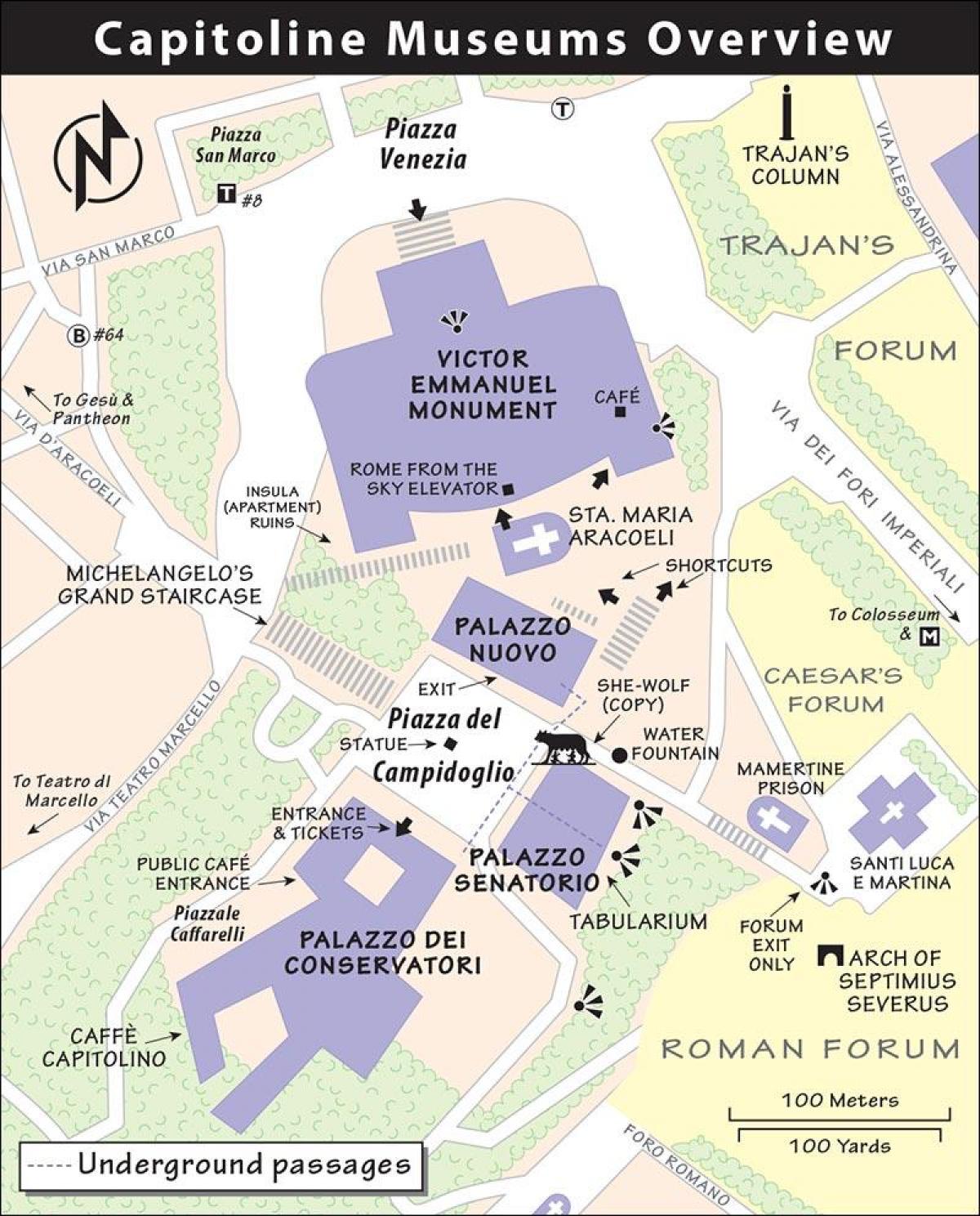 Mappa del museo capitolino