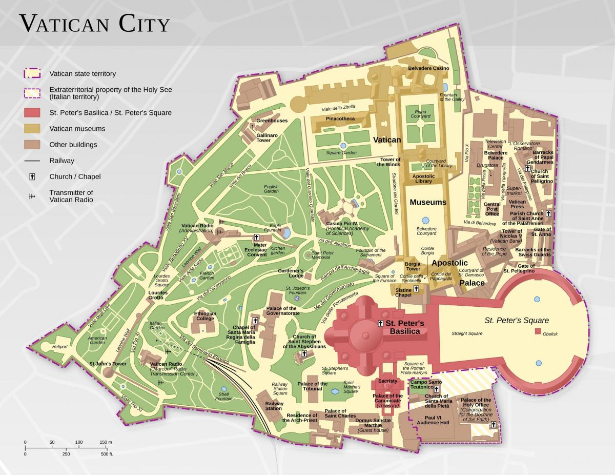città del vaticano mappa turistica