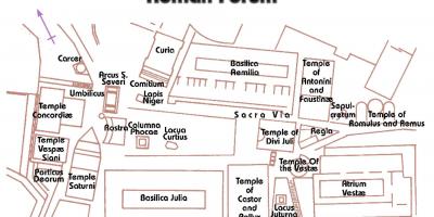 Forum Romanum mappa