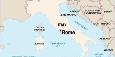 Mappa di Roma e dintorni