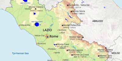 Roma mappa topografica