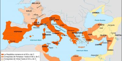 Roma antica mappa con etichetta