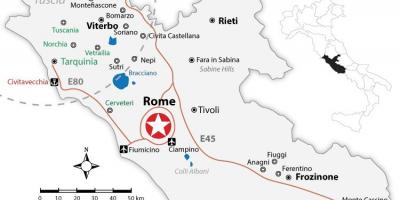 Roma regioni mappa