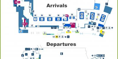 Aeroporto Fco mappa terminal 3