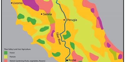 Tevere Roma mappa