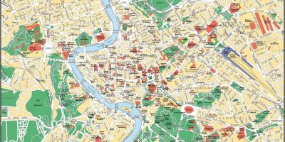 Mappa stradale di Roma, Italia